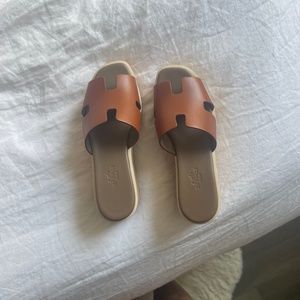 Hermes Eze 30 Sandals - brown 36